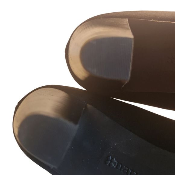 Naturalizer Shoes Heel Peep Toe Button Black Womens 6M - Picture 12 of 12
